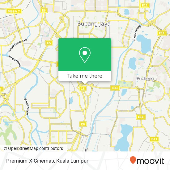 Premium-X Cinemas map