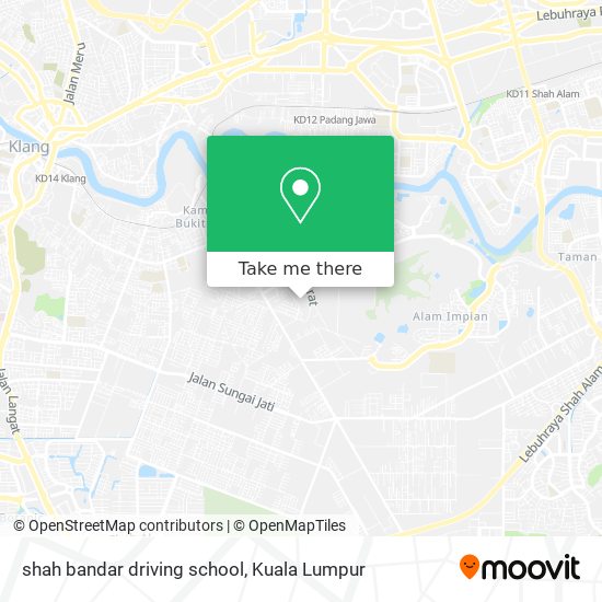 shah bandar driving school map