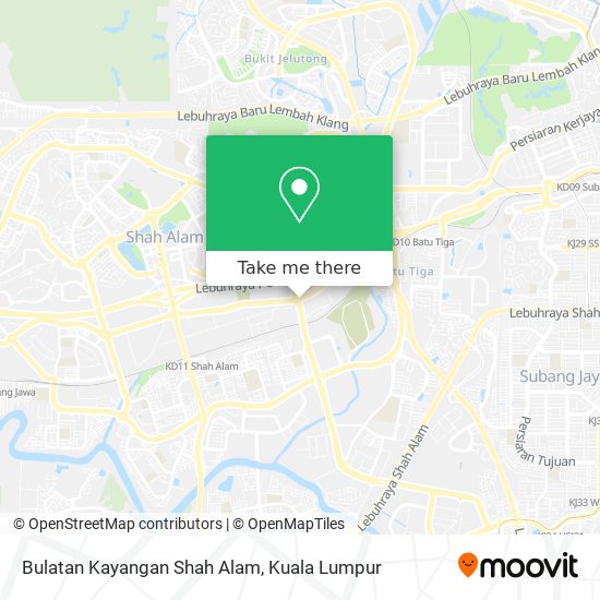 Peta Bulatan Kayangan Shah Alam