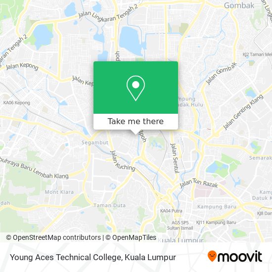 Young Aces Technical College map