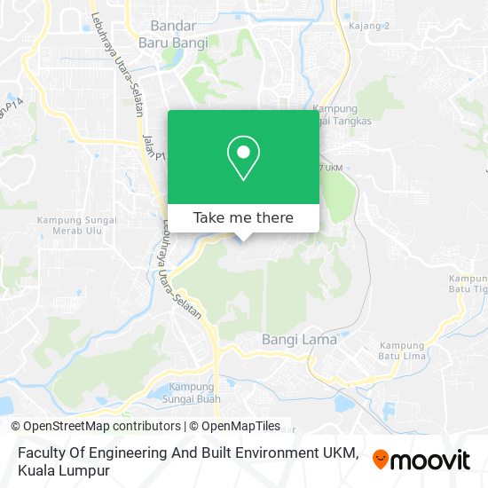 Faculty Of Engineering And Built Environment UKM map