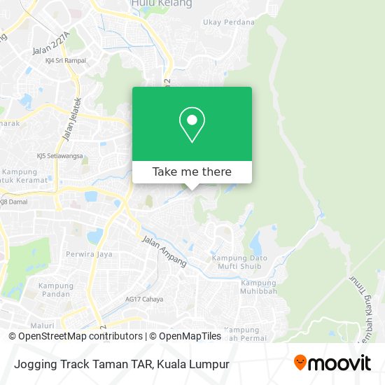 Jogging Track Taman TAR map
