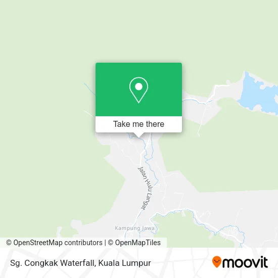 Sg. Congkak Waterfall map