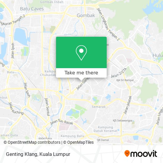 Genting Klang map