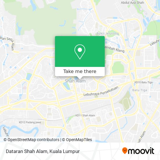 Dataran Shah Alam map