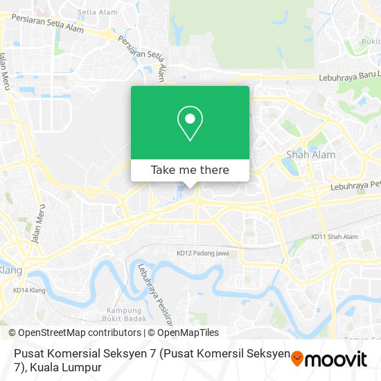 Pusat Komersial Seksyen 7 map