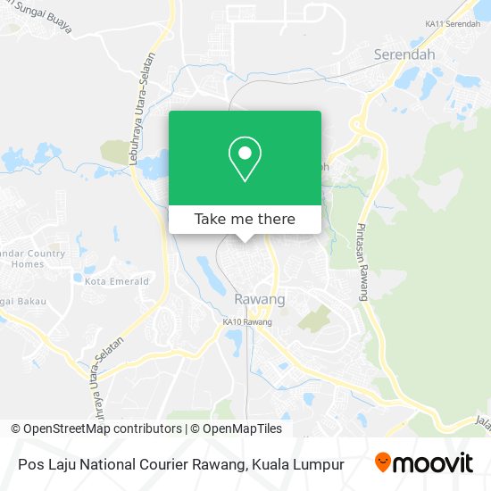 Pos Laju National Courier Rawang map