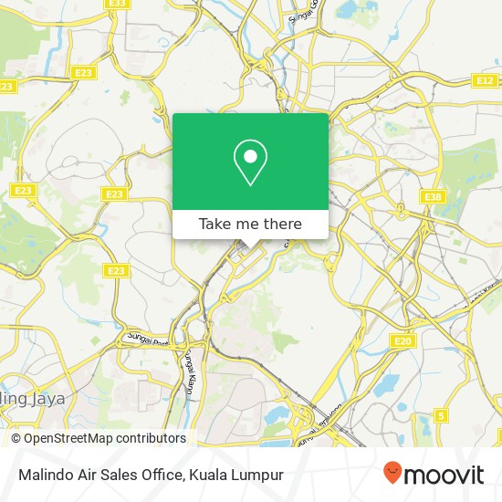 Peta Malindo Air Sales Office