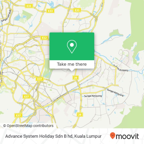 Advance System Holiday Sdn B hd map