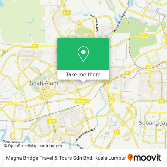 Magna Bridge Travel & Tours Sdn Bhd map