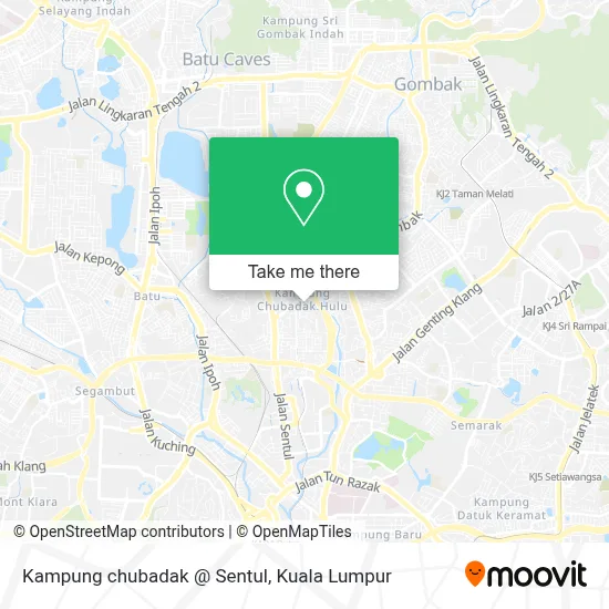 Kampung chubadak @ Sentul map