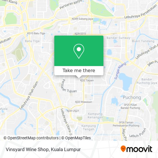 Vinsyard Wine Shop map