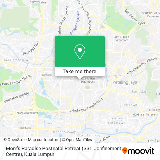 Mom's Paradise Postnatal Retreat (SS1 Confinement Centre) map