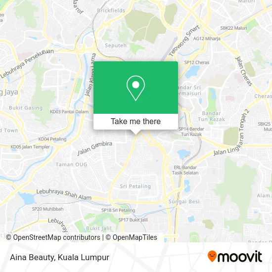 Aina Beauty map
