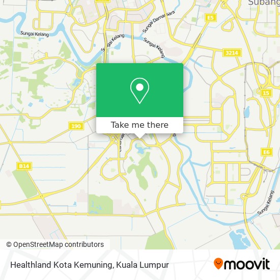 Healthland Kota Kemuning map