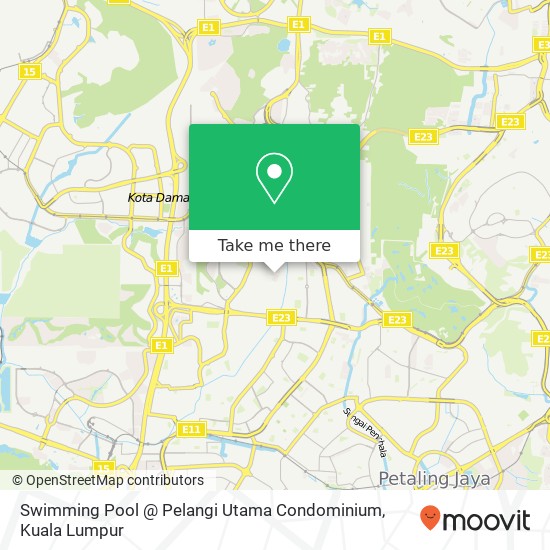 Peta Swimming Pool @ Pelangi Utama Condominium