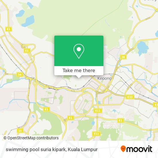 swimming pool suria kipark map