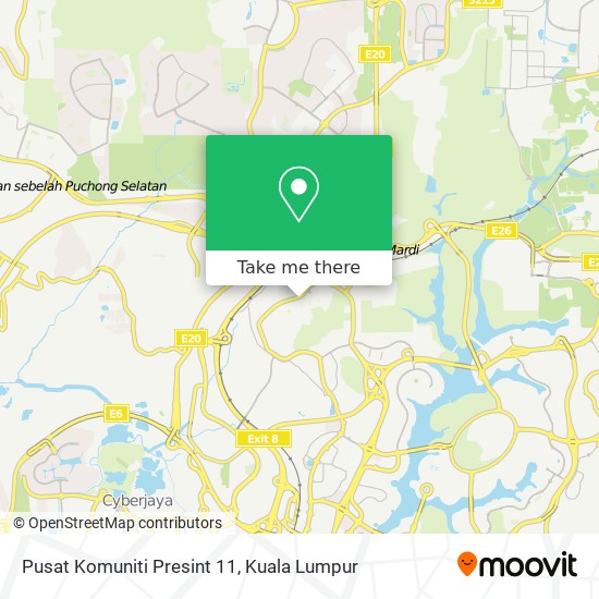 Pusat Komuniti Presint 11 map