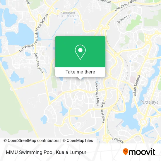 MMU Swimming Pool map