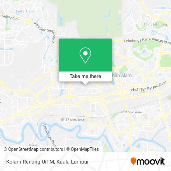 Kolam Renang UiTM map