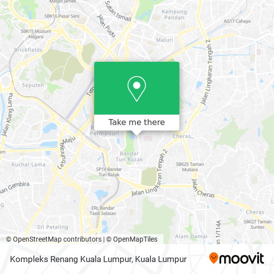 Kompleks Renang Kuala Lumpur map