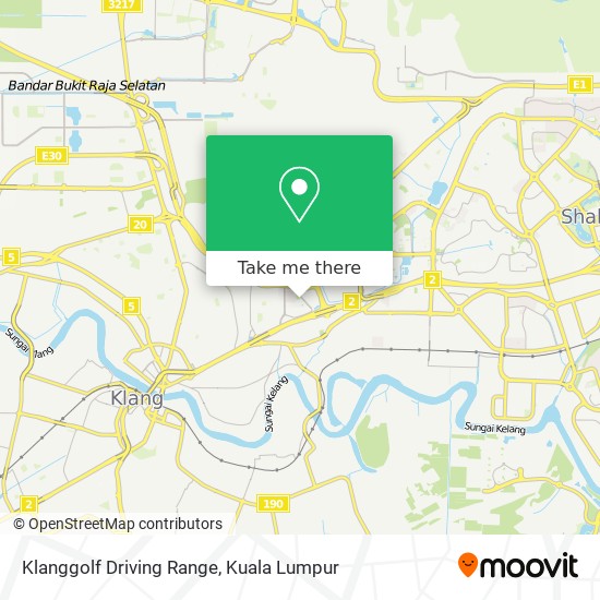 Klanggolf Driving Range map