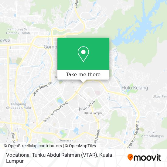 Peta Vocational Tunku Abdul Rahman (VTAR)