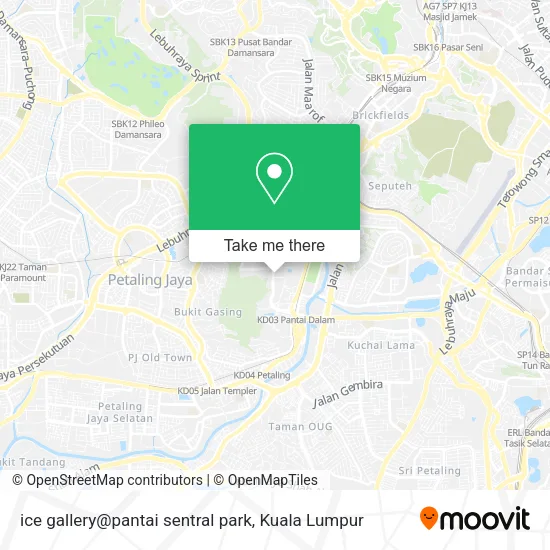 ice gallery@pantai sentral park map
