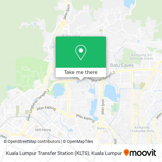 Peta Kuala Lumpur Transfer Station (KLTS)