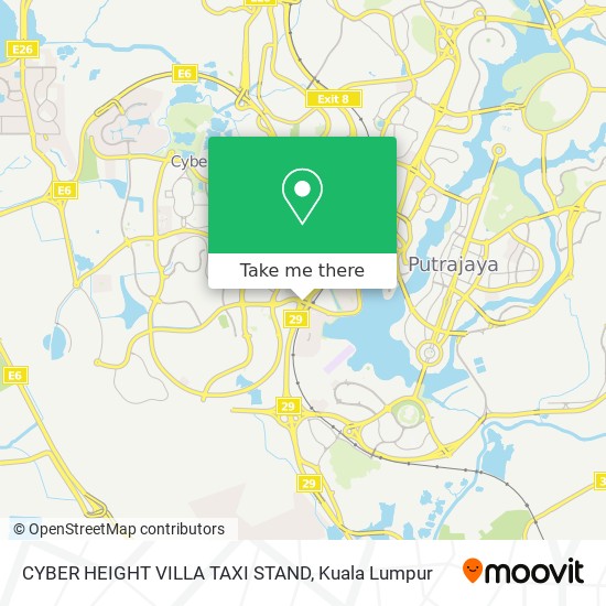 CYBER HEIGHT VILLA TAXI STAND map