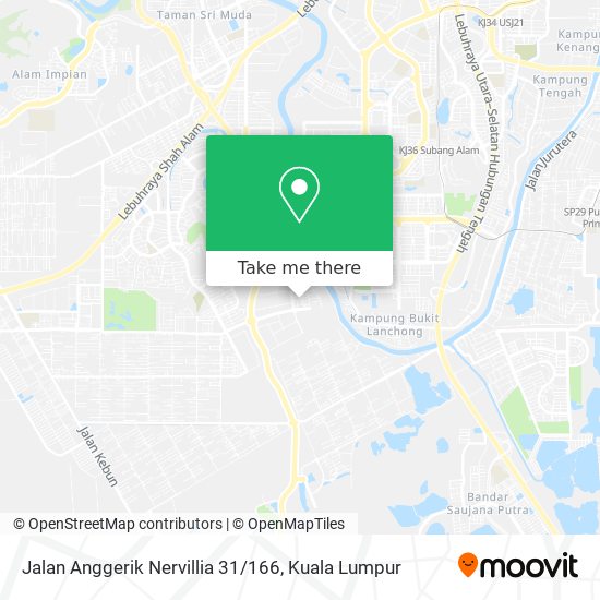 Jalan Anggerik Nervillia 31 / 166 map