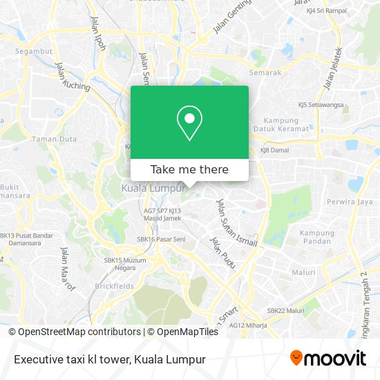 Peta Executive taxi kl tower