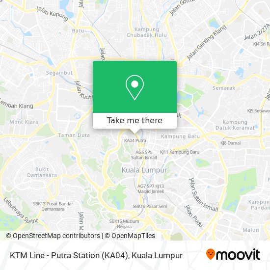 KTM Line - Putra Station (KA04) map