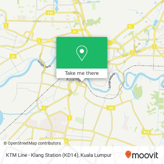 Peta KTM Line - Klang Station (KD14)