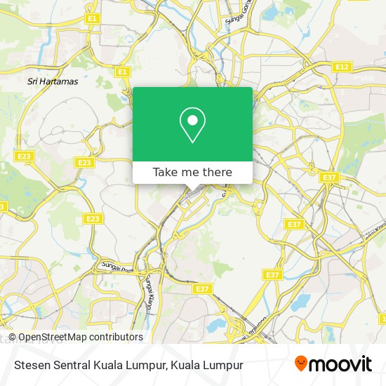 Peta Stesen Sentral Kuala Lumpur