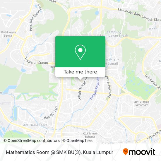 Mathematics Room @ SMK BU(3) map