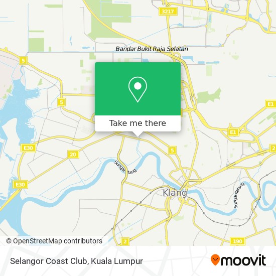 Selangor Coast Club map