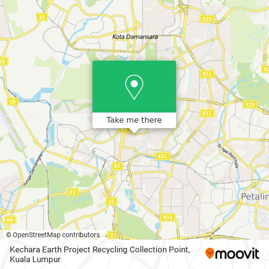 Kechara Earth Project Recycling Collection Point map