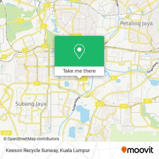 Keeson Recycle Sunway map