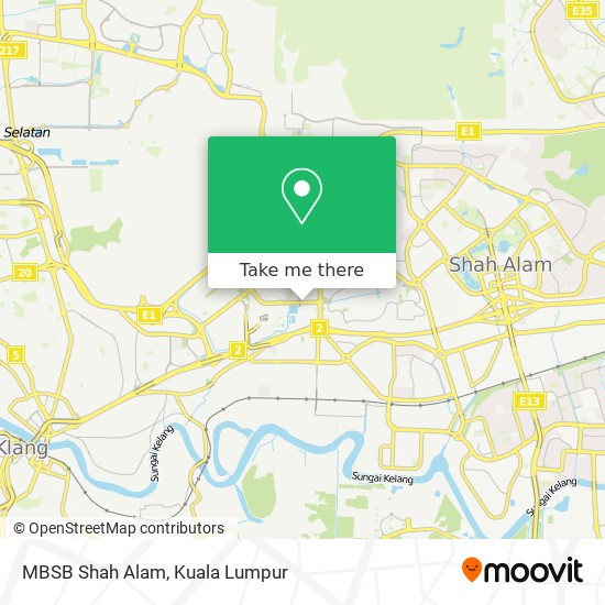 Peta MBSB Shah Alam