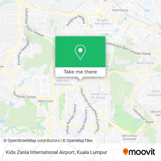 Kids Zania International Airport map