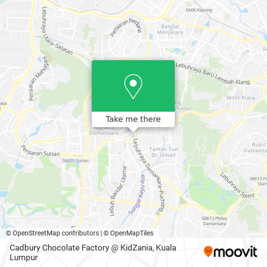 Cadbury Chocolate Factory @ KidZania map