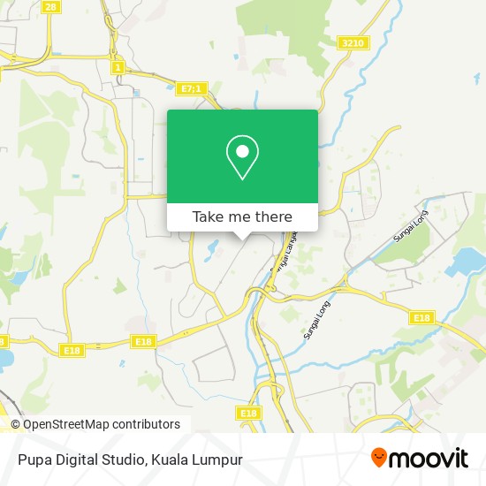 Pupa Digital Studio map