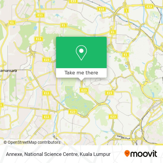 Annexe, National Science Centre map