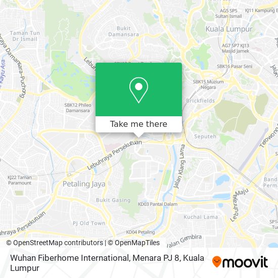 Wuhan Fiberhome International, Menara PJ 8 map