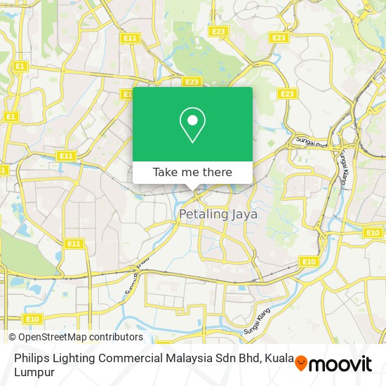 Peta Philips Lighting Commercial Malaysia Sdn Bhd