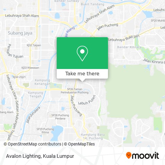 Avalon Lighting map