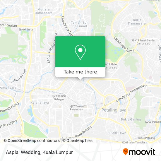 Aspial Wedding map