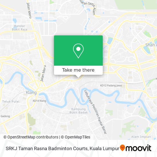 SRKJ Taman Rasna Badminton Courts map