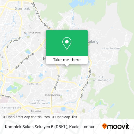 Komplek Sukan Seksyen 5 (DBKL) map